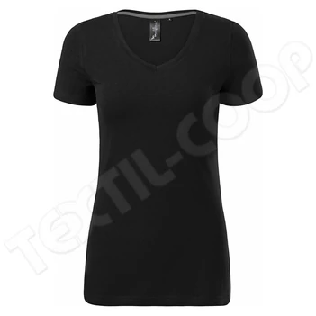 Malfini póló női Action V-neck 701 - fekete