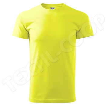 Malfini póló unisex Heavy New 137 neon sárga