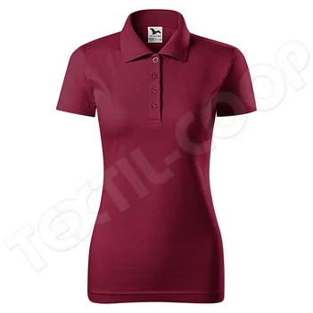Malfini Single J. galléros póló női 223 garnet