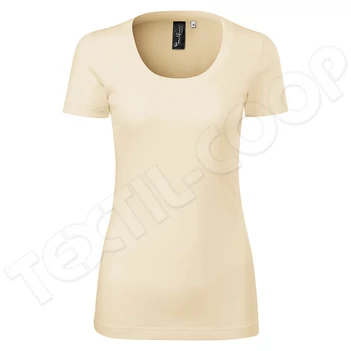 MalfiniPremium Merino Rise női póló 158 - mandula