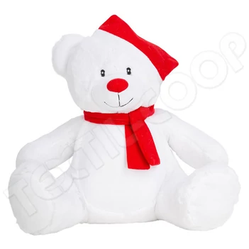 Mumbles MM573 Christmas Zippie Bear white