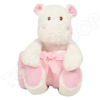 Mumbles MM606 Hippo With Blanket white/pink