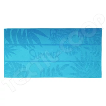 Olima OL3010 Jacquard strandtörölköző caribbean blue - 90x170