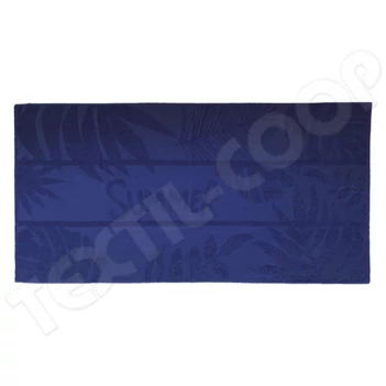 Olima OL3010 Jacquard strandtörölköző marine blue - 90x170