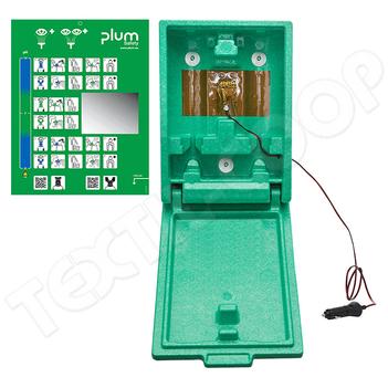 Plum 4551 Plug&amp;Heat fűthető fali szemkimosó állomás nagy