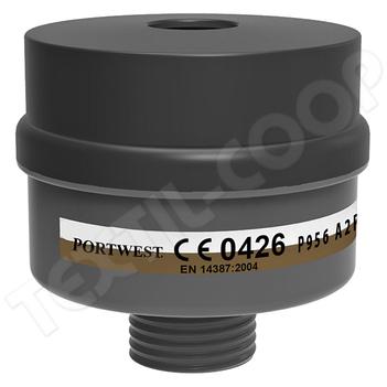 Portwest P956 A2P3 szűrőbetét univerzális 4 db fekete PW-P956BKR