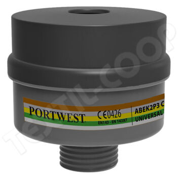 Portwest P976 ABEK2P3 szűrőbetét 4 db fekete PW-P976BKR