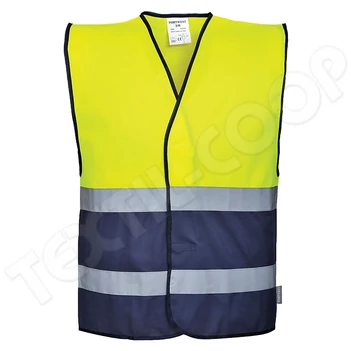 Portwest C484 fluo mellény sárga/navy PW-C484YNR