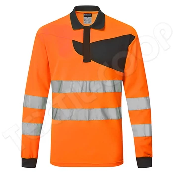 Portwest PW220 PW2 Hi-Vis hosszú ujjú pólóing narancs