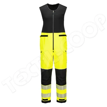 Portwest T150 PW3 Hi-Vis vízálló ujjatlan overál sárga