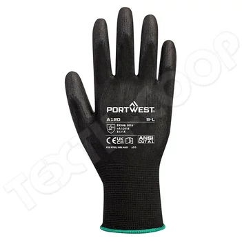 Portwest VB120 PU szerelőkesztyű fekete 288 pár