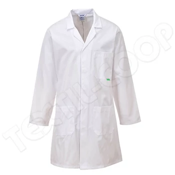 Portwest M852 antimicrobial laborköpeny fehér PW-M852WHR