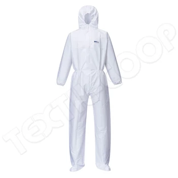Portwest ST41 BizTex Microporous overál cipővédővel 5/6 fehér PW-ST41WHR