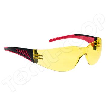 Portwest PR32 Wrap Around Pro szemüveg borostyán PW-PR32AMR