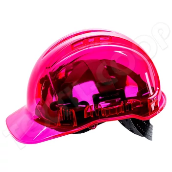 Portwest PV60 Peak View Plus átlátszó védősisak szellőző pink