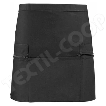 Premier PR105 Zip Pocket Waist Apron black