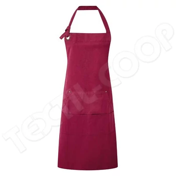 Premier PR137 'Calibre' Heavy Cotton Canvas Pocket Apron burgundy