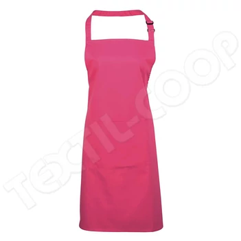 Premier PR154 Colours Bib Apron With Pocket hot pink