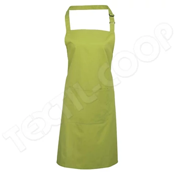 Premier PR154 Colours Bib Apron With Pocket lime