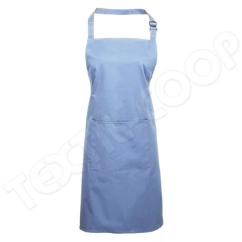 Premier PR154 Colours Bib Apron With Pocket mid blue
