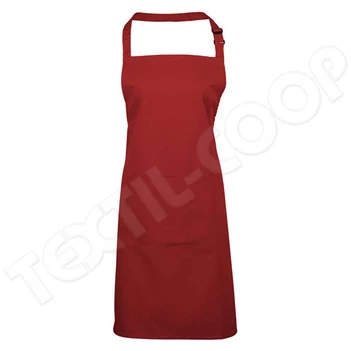 Premier PR154 Colours Bib Apron With Pocket red