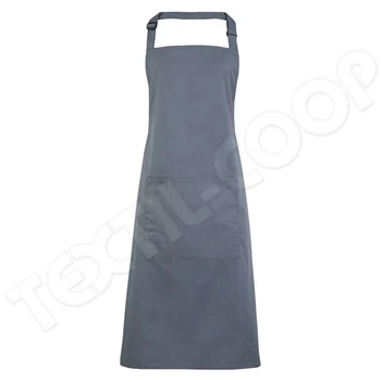 Premier PR154 Colours Bib Apron With Pocket steel