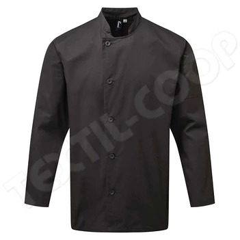 Premier PR901 Essential Long Sleeve Chef's Jacket black