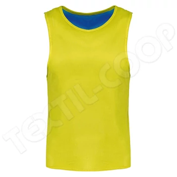 Proact PA048 Kid's Reversible Multisport Bib fluo yellow/royal