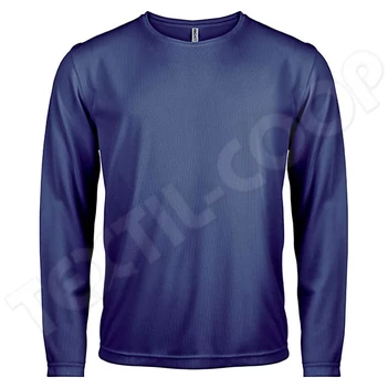 Proact PA443 Men's Long-Sleeved Sports T-Shirt navy