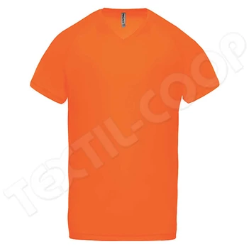 Proact PA476 Men's V-Neck Sports T-Shirt orange