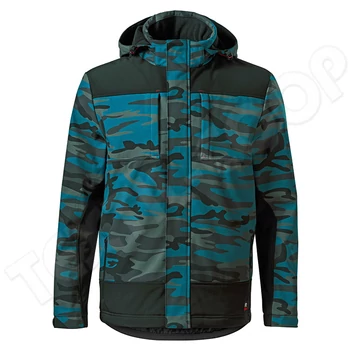 Rimeck Vertex Camo téli softshell kabát férfi W56 - camouflage petrol