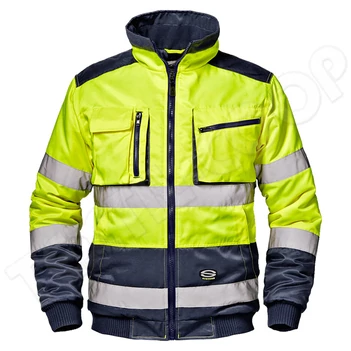 Sir Safety Morgan Hi-Vis pilóta kabát sárga/kék SSY-MC4123EC