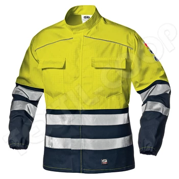 Sir Safety Supertech fluo kabát sárga/kék SSY-MC5914ED