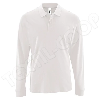 Sol's SO02087 Perfect LSL Men - Piqué Polo Shirt white