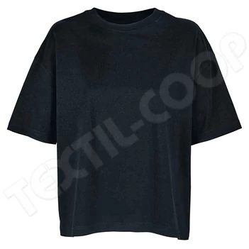 Sol's SO03807 Boxy Women's Oversized T-Shirt deep black