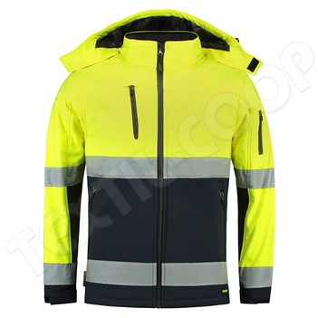 Tricorp Bi-color softshell fluo kakabát T52 - fluoreszkáló sárga