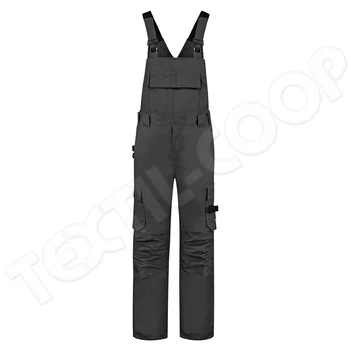 Tricorp Bib & Brace Twill Cordura kantáros nadrág T67 - fekete