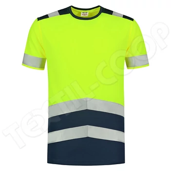Tricorp T-Shirt Hi-Vis Bicolor póló unisex T01 - fluoreszkáló sárga