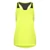 Just Cool JC027 Cool Smooth Workout Vest electric yellow/jet black - L