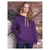 Just Hoods AWJH003 Varsity Hoodie purple/yellow - M