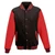Just Hoods AWJH043 Varsity Jacket jet black/fire red - XL