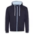 Just Hoods AWJH053 Varsity Zoodie new french navy/sky blue - M