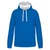 Kariban KA446 Contrast Hooded Sweatshirt light royal blue/white - M