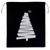 Kimood KI0746 Cotton Bag With Christmas Tree Design black